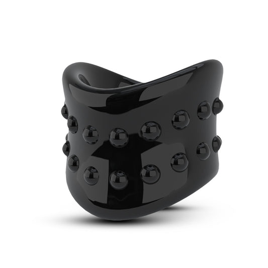 "Stay Hard - Beef Ball Stretcher X Long - 1.5 Inch Diameter - Black BL-93335"