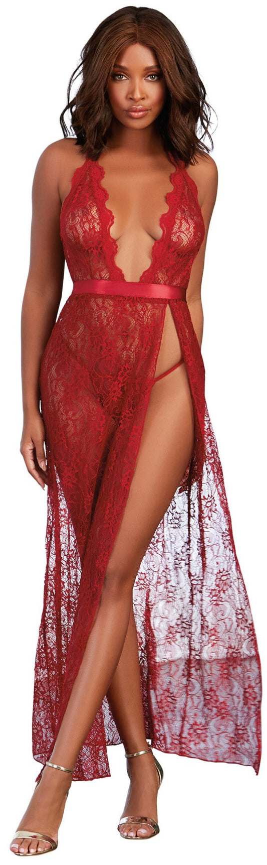 "Gown, G-String - Large - Garnet DG-10460GARL"
