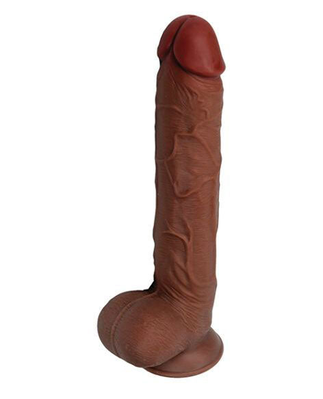 "Real Skin 11 Dual Layer Dildo - Light Brown VB-GL-3212"