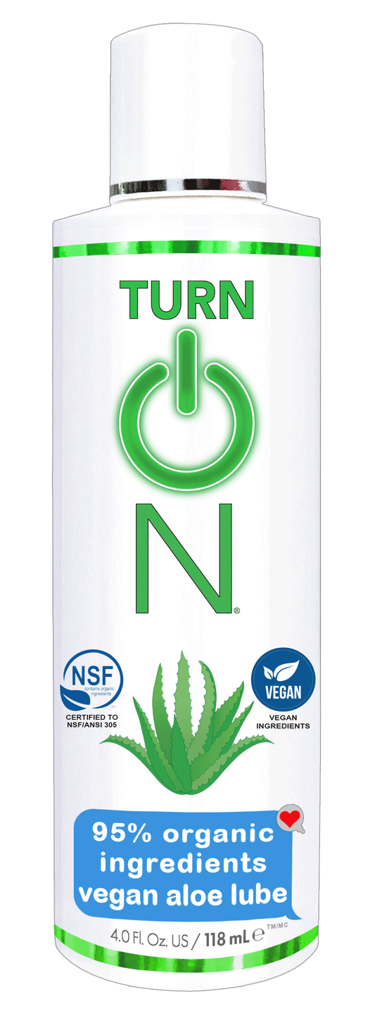 "Turn on 95% Organic Ingredients Vegan Aloe Lube - 4 Fl. Oz. WT56314"
