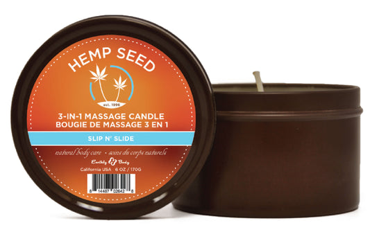 3-in-1 Massage Candle - 6 Oz. -  Slip n' Slide EB-HSCS022C